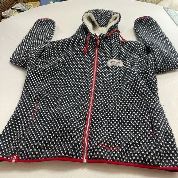 Almgwand Navy Blue Black White Wool Jacket Size 20 Fits Small - Picture 5 of 11